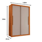 Guarda Roupa 2 Portas 2 Gavetas Panamá Sallêto Móveis