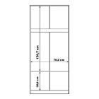 Guarda-roupa 2 Portas 2 Gavetas Sleep Branco Caemmun