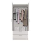 Guarda-roupa 2 Portas 2 Gavetas Sleep Branco Caemmun