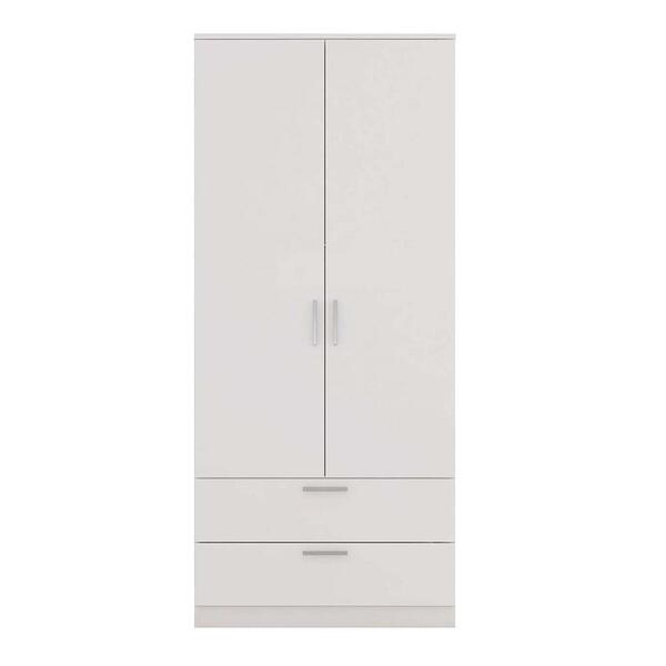 Guarda-roupa 2 Portas 2 Gavetas Sleep Branco Caemmun