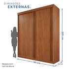 Guarda-roupa 2 Portas 3 Gavetas Blumenau Expresso Móveis Cina