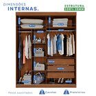 Guarda-roupa 2 Portas 3 Gavetas Blumenau Expresso Móveis Cina