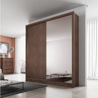 Guarda Roupa 2 Portas 3 Gavetas Com 1 Porta Espelho Peliculad