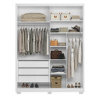 Guarda-roupa 2 Portas 3 Gavetas Com Espelho Moval Colorado