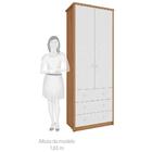 Guarda Roupa 2 Portas 3 Gavetas Dani Peroba