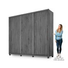 Guarda Roupa 2 Portas 3 Gavetas Manacá  Amêndoa