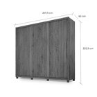 Guarda Roupa 2 Portas 3 Gavetas Manacá  Branco