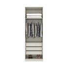 Guarda Roupa 2 Portas 3 Gavetas Predileto Areia Hp