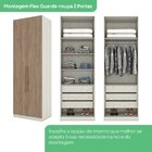 Guarda Roupa 2 Portas 3 Gavetas Seletto Areia Hp/jequitiba