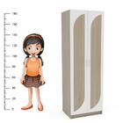 Guarda Roupa 2 Portas 3d 2 Gavetas Fox Mdp Politorno Legno/br