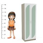 Guarda Roupa 2 Portas 3d 2 Gavetas Fox Mdp Politorno Legno/br