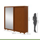 Guarda-roupa 2 Portas 4 Gavetas 100% Mdf Nix Com Espelho E Co