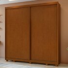 Guarda-roupa 2 Portas 4 Gavetas 100% Mdf Nix Com Pés Frassino