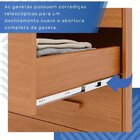 Guarda-roupa 2 Portas 4 Gavetas Ilhéus Espresso Móveis Cinamo
