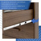 Guarda-roupa 2 Portas 4 Gavetas Ilhéus Espresso Móveis Imbuia