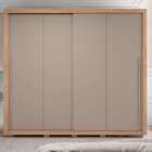 Guarda Roupa 2 Portas 4 Gavetas Suburban Gold Buriti/fendi