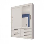 Guarda-roupa 2 Portas 6 Gavetas Chicago Tcil Móveis Branco