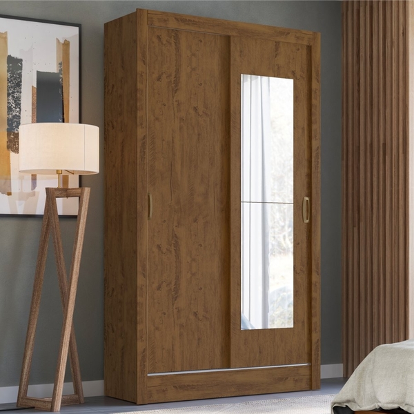 Guarda Roupa 2 Portas Brie Castanho Wood
