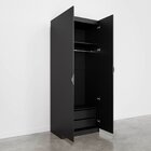 Guarda-roupa 2 Portas Cabideiro 2 Gavetas Hera Cabecasa Madei