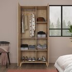 Guarda-roupa 2 Portas Com Cabide Puma Amadeirado