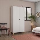 Guarda-roupa 2 Portas Com Cabide Puma Branco