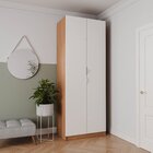 Guarda Roupa 2 Portas Com Cabideiro 2 Gavetas Hera Cabecasa M