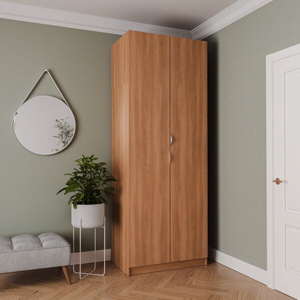 Guarda Roupa 2 Portas Com Cabideiro 2 Gavetas Hera Cabecasa M