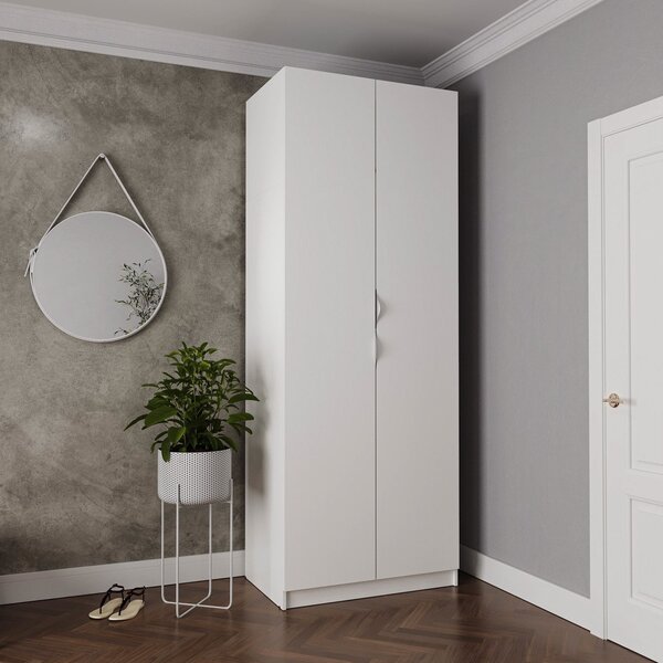 Guarda-roupa 2 Portas Com Cabideiro E 2 Gavetas Hera Cabecasa