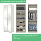 Guarda Roupa 2 Portas Com Cabideiro E Espelho Predileto  Arei