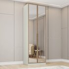 Guarda Roupa 2 Portas Com Cabideiro E Espelho Predileto  Arei