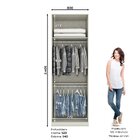 Guarda Roupa 2 Portas Com Cabideiro Seletto Areia Hp/jequitiba