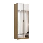 Guarda-roupa 2 Portas Com Espelho E Gavetas Altezza Freijó