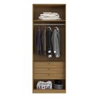 Guarda-roupa 2 Portas Com Gavetas Altezza Freijó/titânio