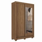 Guarda-roupa 2 Portas Correr 2 Gavetas Com Espelho Lapa Jatoba