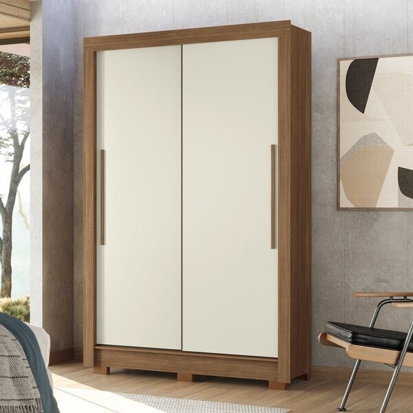 Guarda-roupa 2 Portas Correr 2 Gavetas Lapa Jabotá/areia