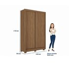 Guarda-roupa 2 Portas Correr 2 Gavetas Lapa Jatoba