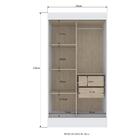 Guarda-roupa 2 Portas Correr 2 Gavetas Milano Multimóveis Cr4