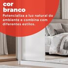 Guarda-roupa 2 Portas Correr 4 Gavetas London Branco/amêndola