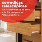 Guarda-roupa 2 Portas Correr 4 Gavetas London Cinamon/off-whi