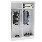 Guarda-roupa 2 Portas De Correr 1 Com Espelho Politorno Lynx