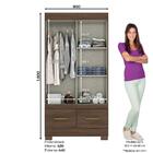 Guarda-roupa 2 Portas De Correr 2 Gavetas Atenas Multimóveis