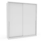 Guarda Roupa 2 Portas De Correr 2 Gavetas Branco