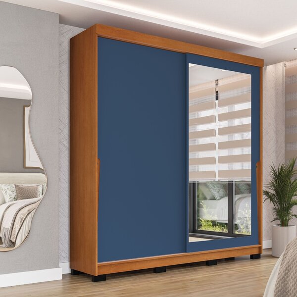 Guarda Roupa 2 Portas De Correr 2 Gavetas Com Espelho Porto F