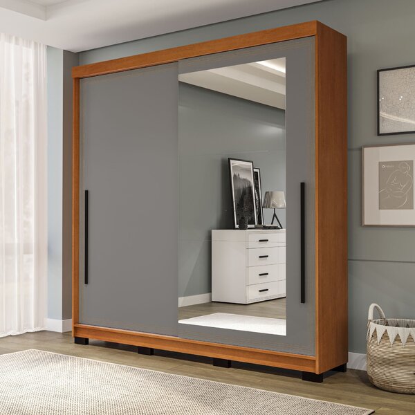 Guarda-roupa 2 Portas De Correr 2 Gavetas Com Espelho Valênci