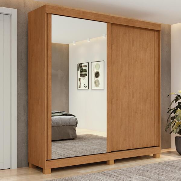 Guarda-roupa 2 Portas De Correr 2 Gavetas Easy Light Com Espe