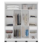 Guarda Roupa 2 Portas De Correr 2 Gavetas Lisboa Branco/azul