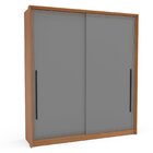 Guarda-roupa 2 Portas De Correr 2 Gavetas Móveis Valência Fre