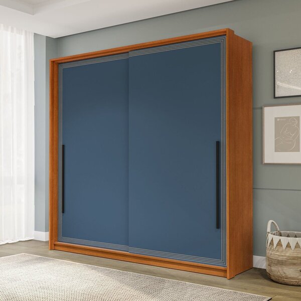 Guarda Roupa 2 Portas De Correr 2 Gavetas Móveis Valência Fre