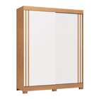 Guarda-roupa 2 Portas De Correr 2 Gavetas Rudá Cedro/branco L