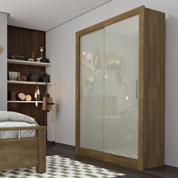 Guarda-roupa 2 Portas De Correr 2 Gavetas Zurique Tcil Móveis